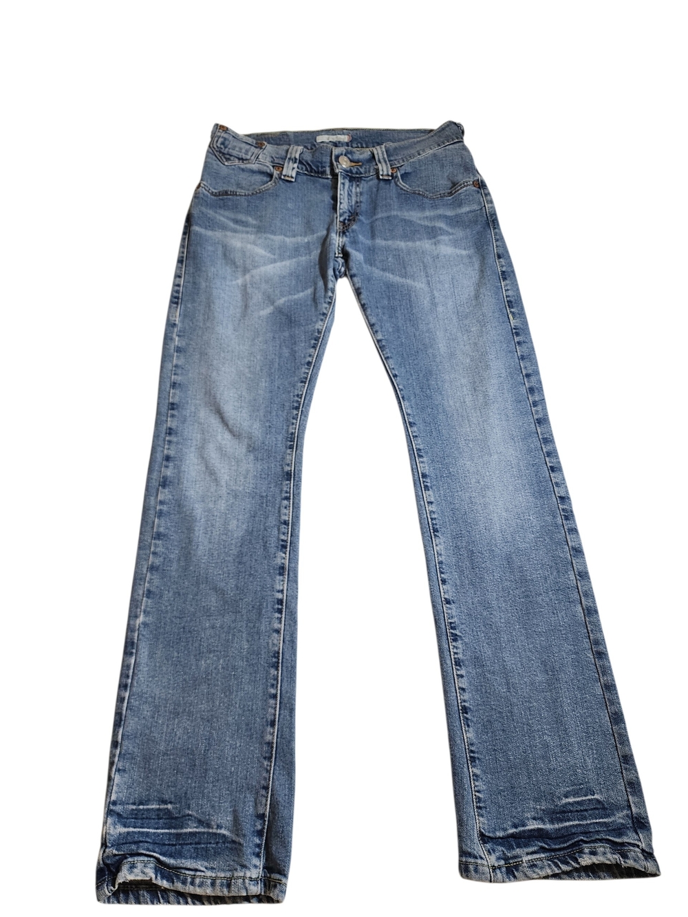 Levi's 504 Slouch Straight Jeans Women's Size 11M Jr Light Wash Denim